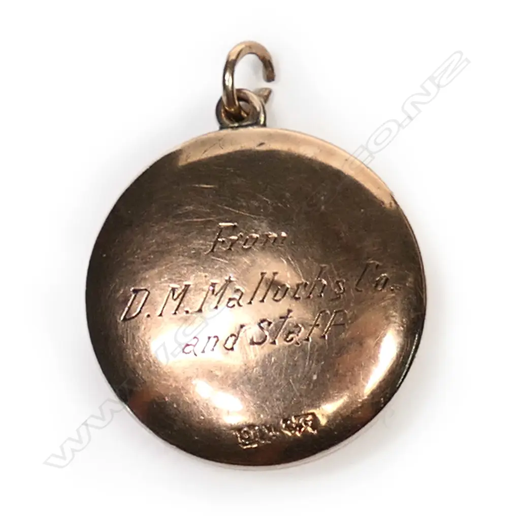 Frank Grady 9ct gold photo locket, Image 1++